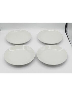 355 by IKEA of Sweden 7-7/8” Round Salad Plates 12011 Beige Set of 4 IK 365
